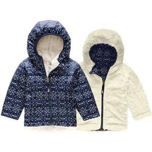 The North Face Other - NEW THE NORTH FACE Girl's 12-18 months Reversible Mossbud Swirl Blue Sparkle